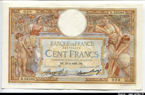 100 FRANCS LOM - Type 1906 "Grands Cartouches"