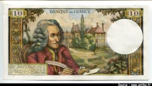 10 FRANCS VOLTAIRE - Type 1963
