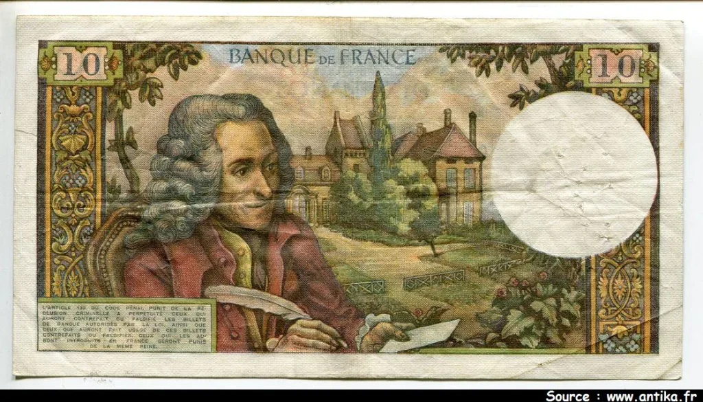 10 FRANCS VOLTAIRE - Type 1963