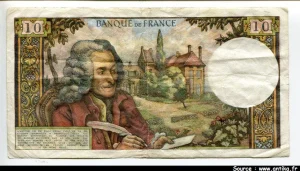 10 FRANCS VOLTAIRE - Type 1963