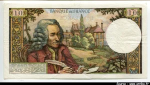 10 FRANCS VOLTAIRE - Type 1963