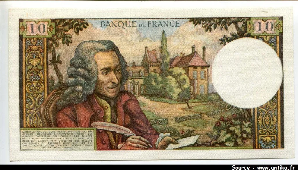 10 FRANCS VOLTAIRE - Type 1963