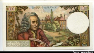 10 FRANCS VOLTAIRE - Type 1963
