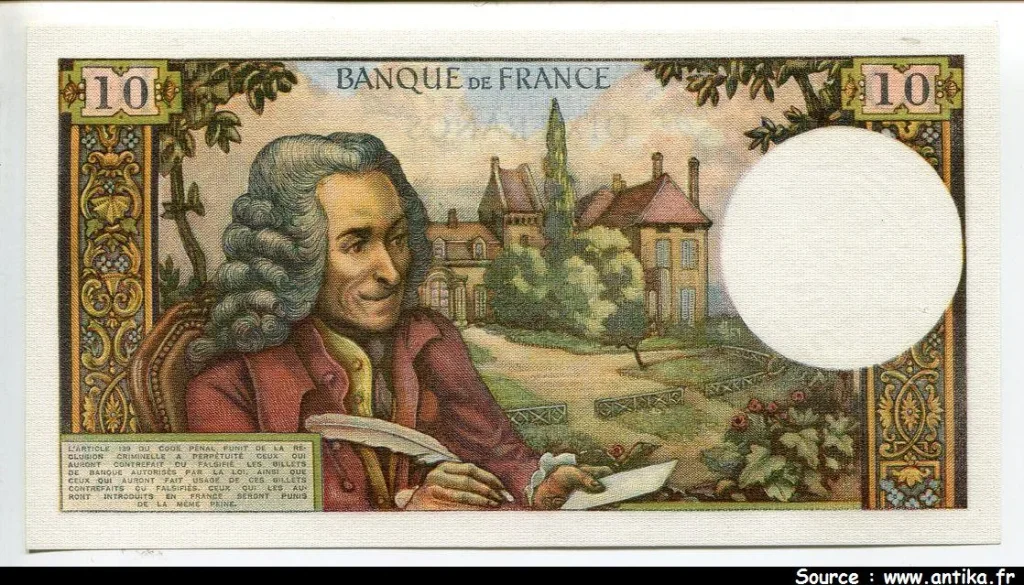10 FRANCS VOLTAIRE - Type 1963
