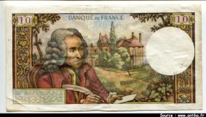 10 FRANCS VOLTAIRE - Type 1963