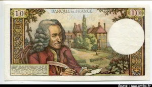 10 FRANCS VOLTAIRE - Type 1963