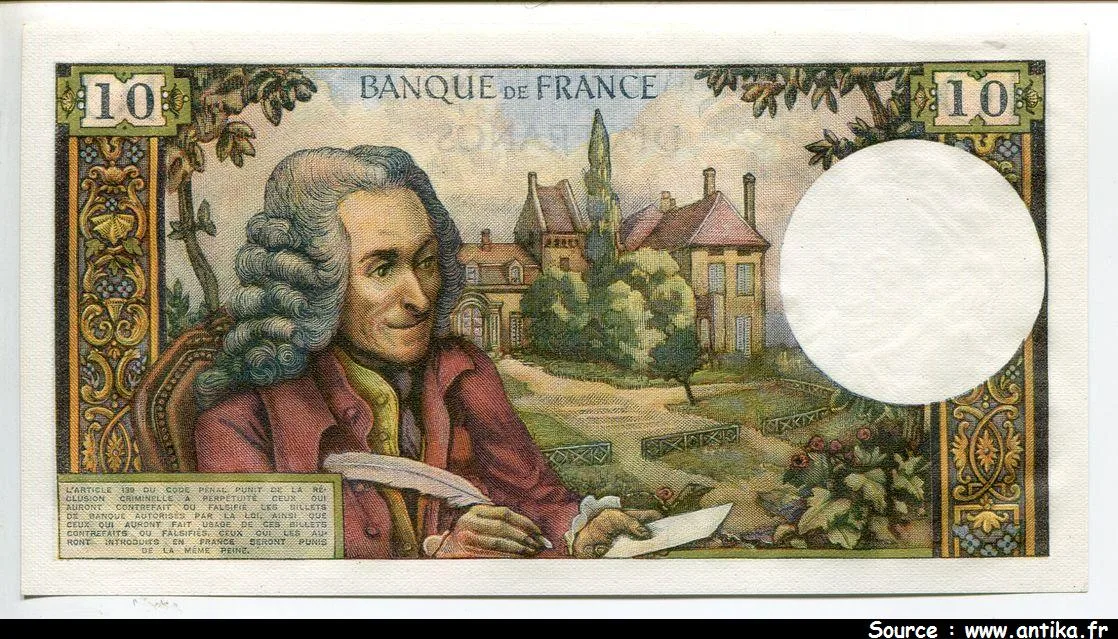 10 FRANCS VOLTAIRE - Type 1963