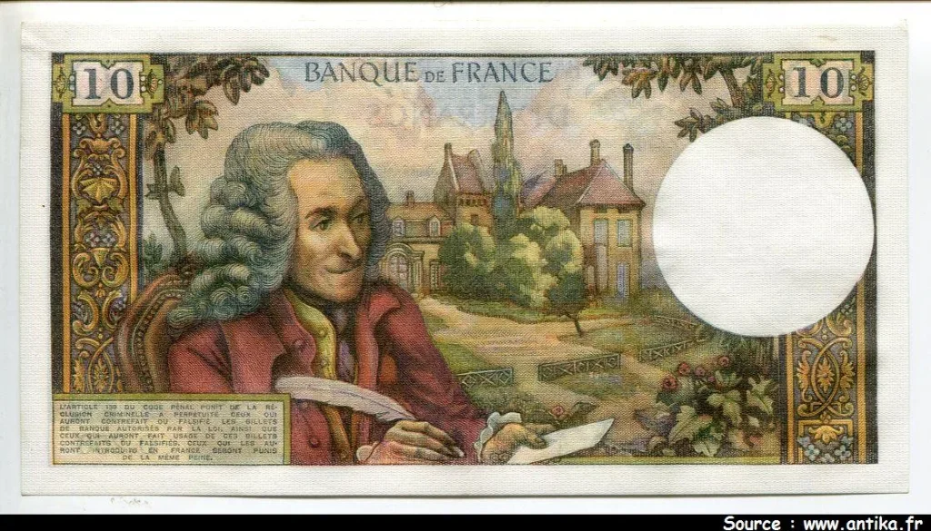 10 FRANCS VOLTAIRE - Type 1963