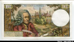 10 FRANCS VOLTAIRE - Type 1963