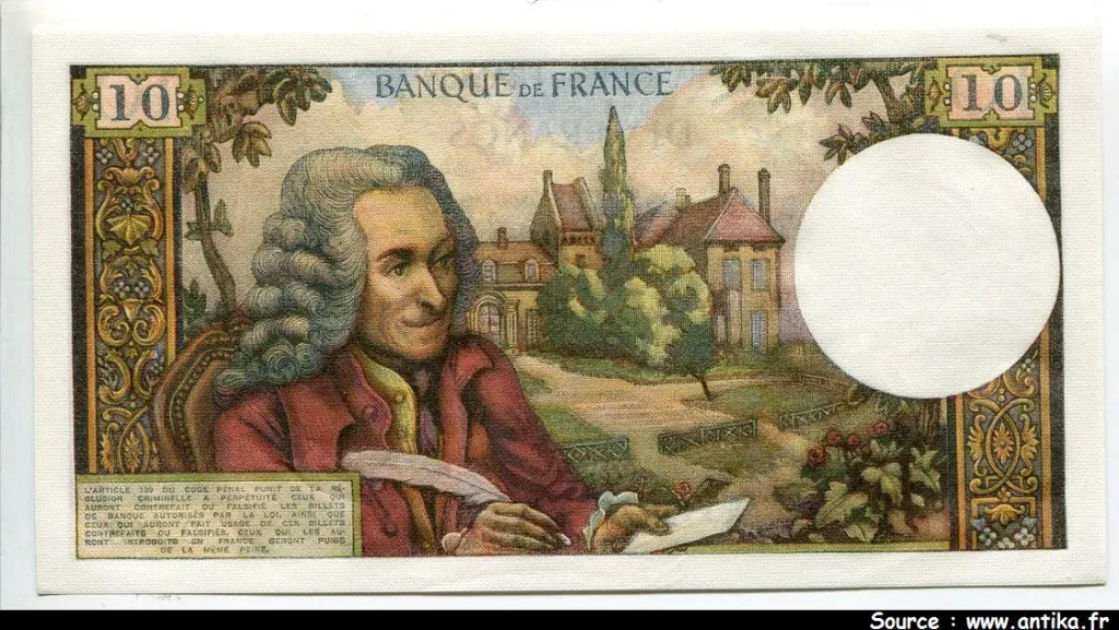 10 FRANCS VOLTAIRE - Type 1963