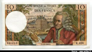 10 FRANCS VOLTAIRE - Type 1963