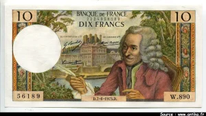 10 FRANCS VOLTAIRE - Type 1963