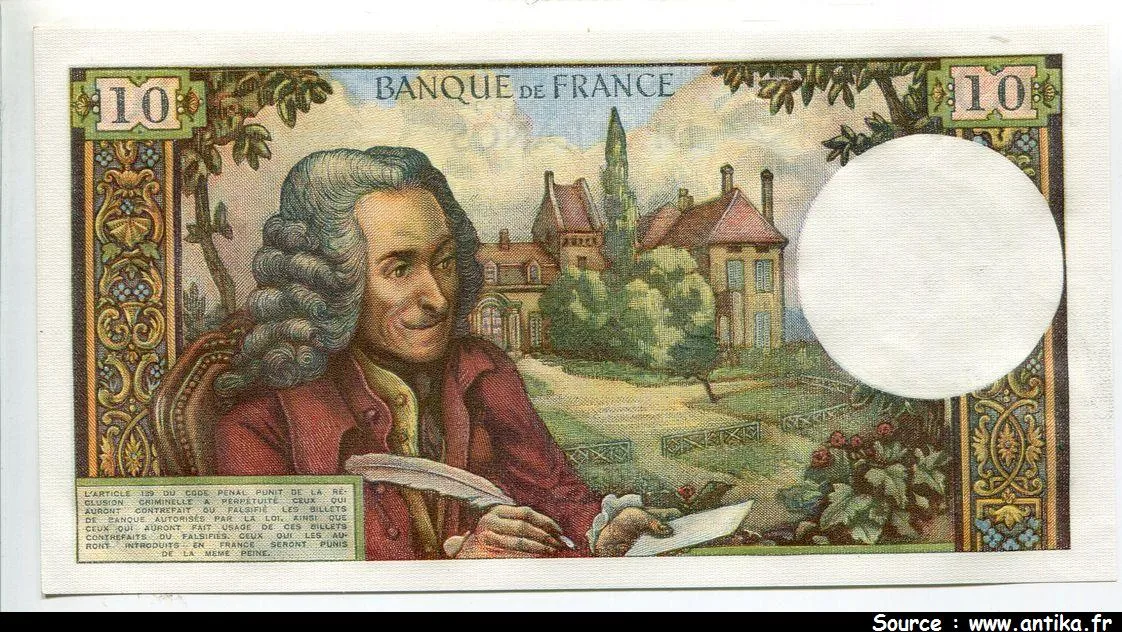 10 FRANCS VOLTAIRE - Type 1963