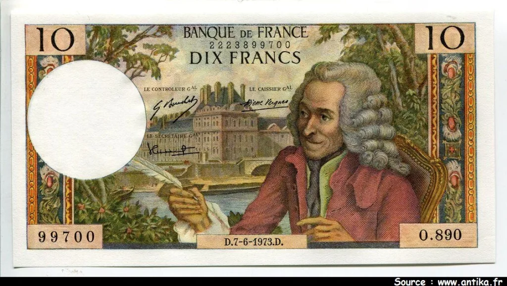 10 FRANCS VOLTAIRE - Type 1963
