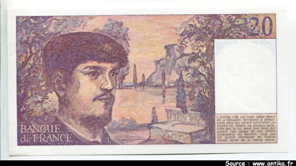 20 FRANCS DEBUSSY - Type 1980
