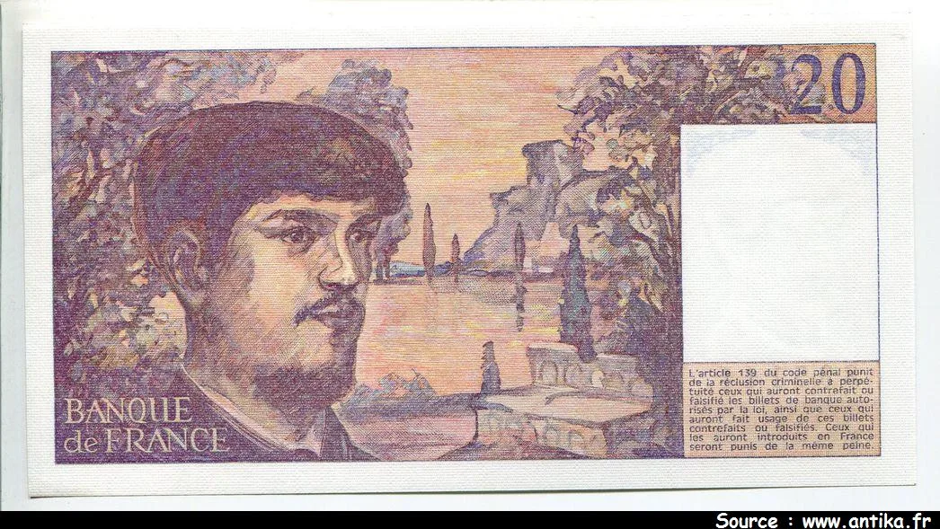 20 FRANCS DEBUSSY - Type 1980