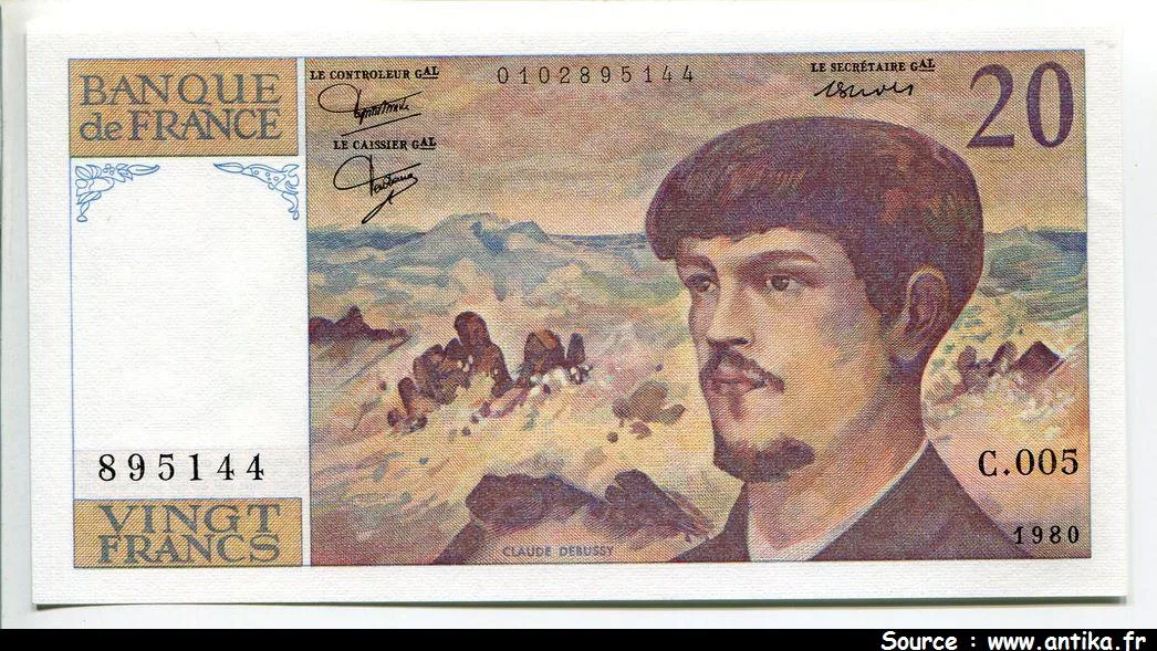 20 FRANCS DEBUSSY - Type 1980