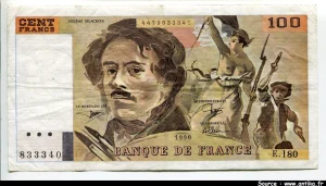 100 FRANCS DELACROIX - Type 1978 "imprimé en continu"
