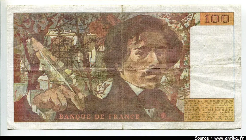 100 FRANCS DELACROIX - Type 1978 "imprimé en continu"