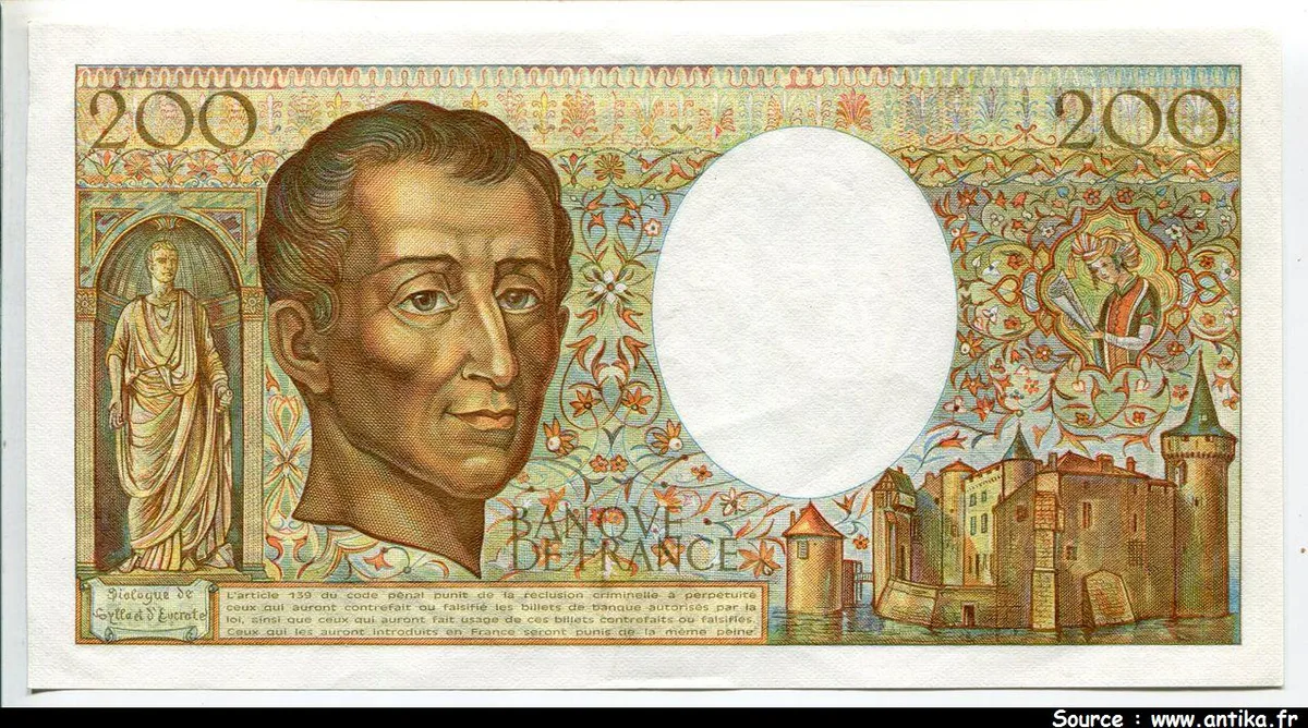 200 FRANCS MONTESQUIEU -Type 1981