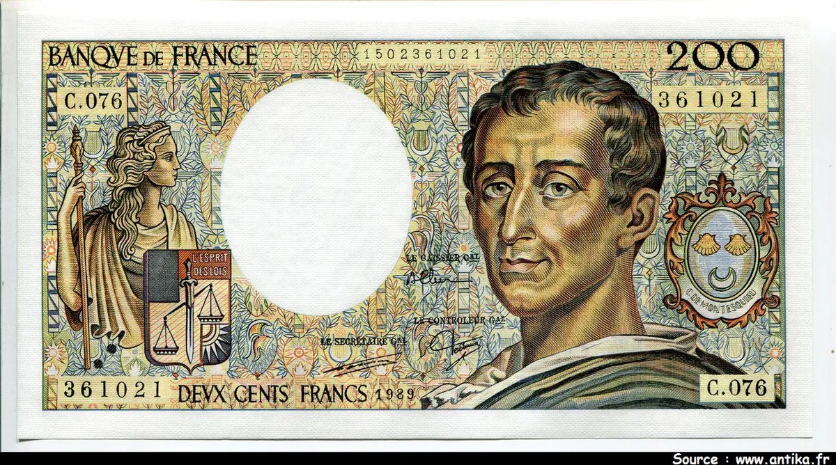 200 FRANCS MONTESQUIEU -Type 1981