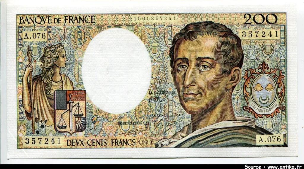 200 FRANCS MONTESQUIEU -Type 1981