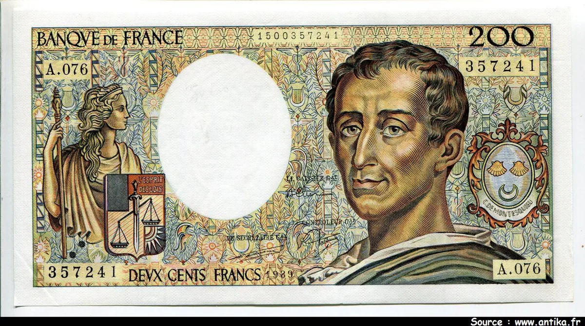 200 FRANCS MONTESQUIEU -Type 1981