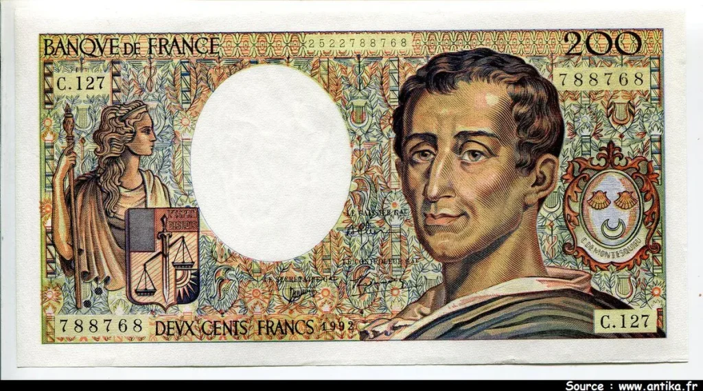 200 FRANCS MONTESQUIEU -Type 1981