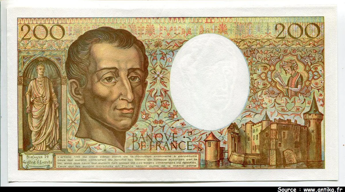 200 FRANCS MONTESQUIEU -Type 1981