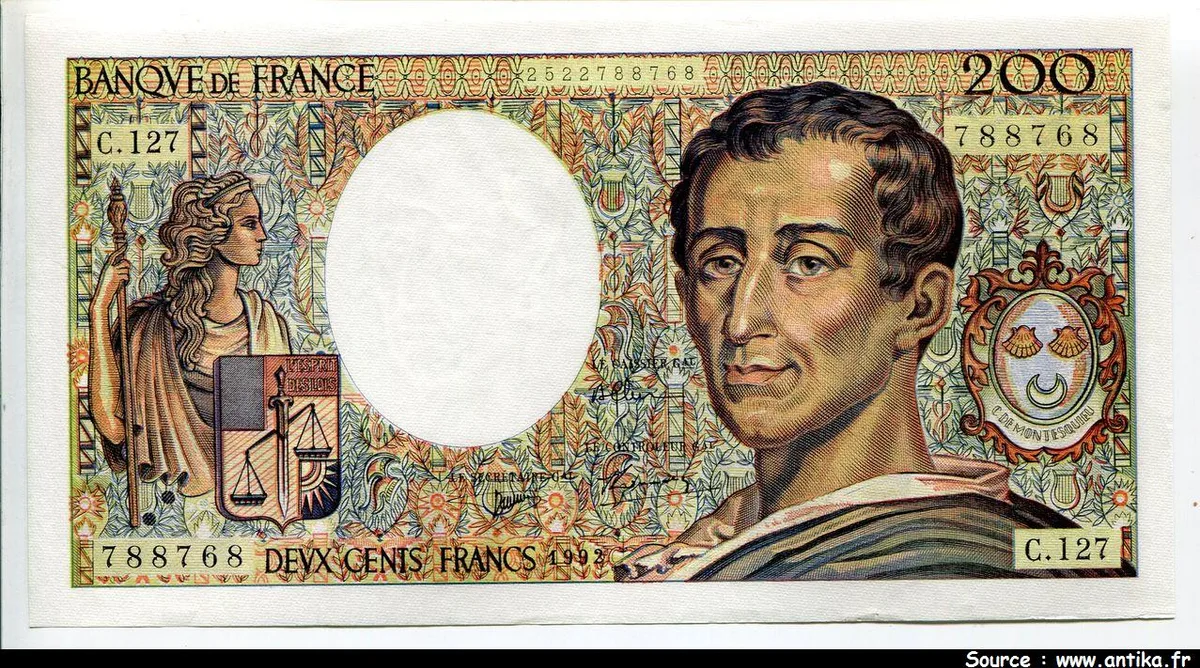 200 FRANCS MONTESQUIEU -Type 1981