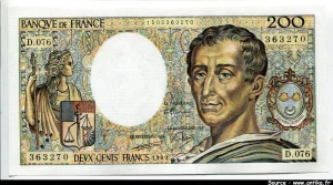 200 FRANCS MONTESQUIEU -Type 1981