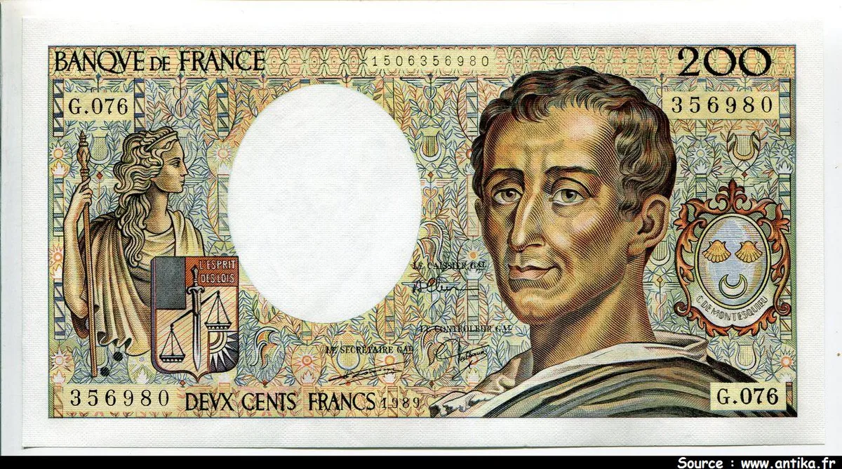 200 FRANCS MONTESQUIEU -Type 1981