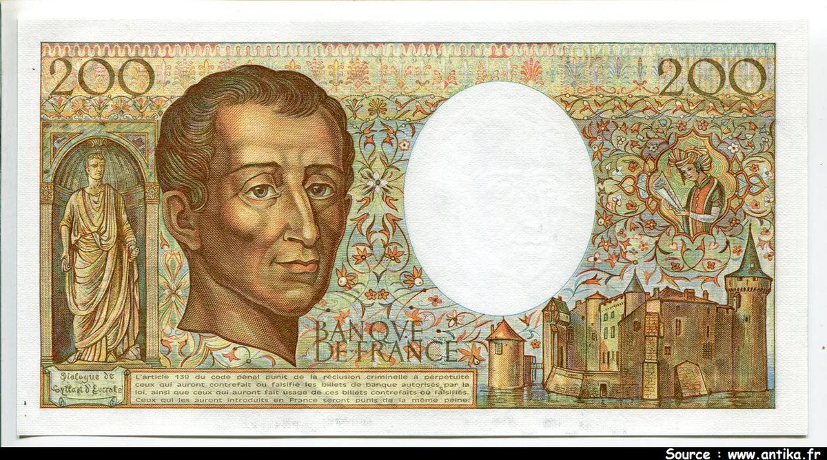 200 FRANCS MONTESQUIEU -Type 1981