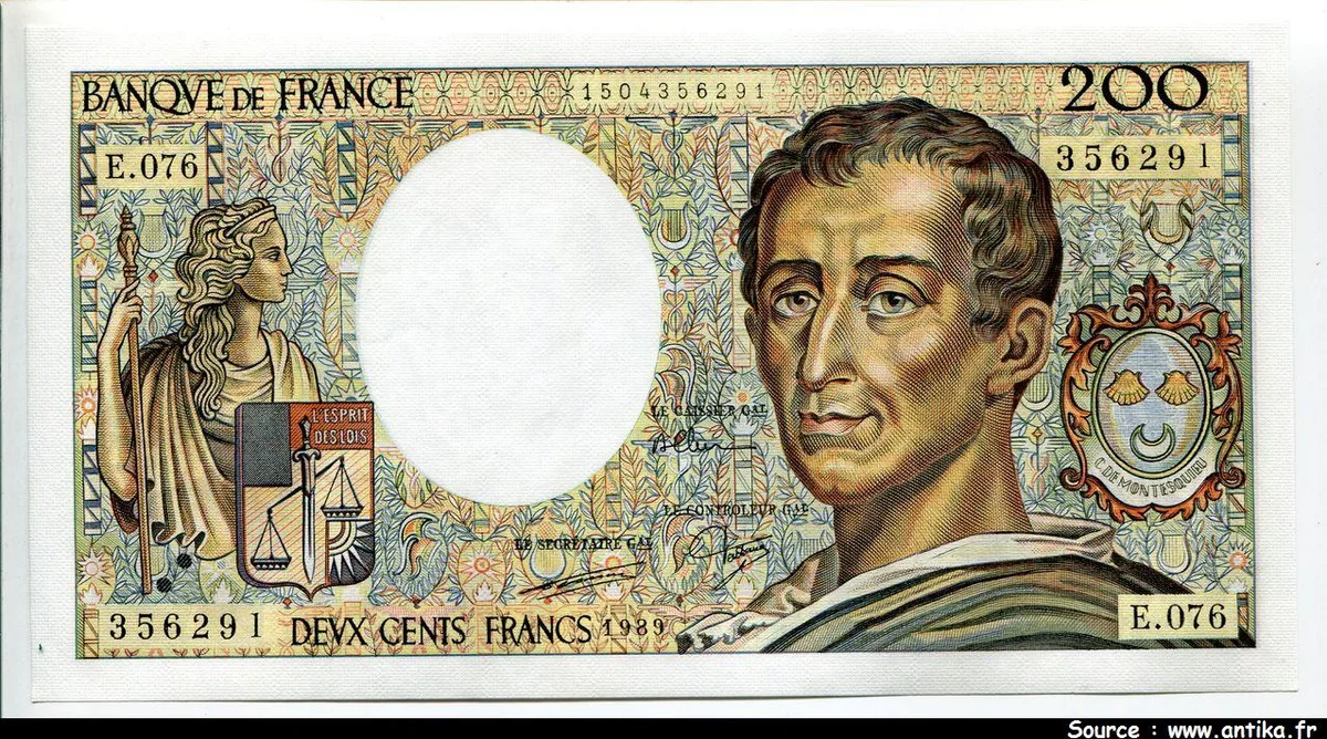 200 FRANCS MONTESQUIEU -Type 1981