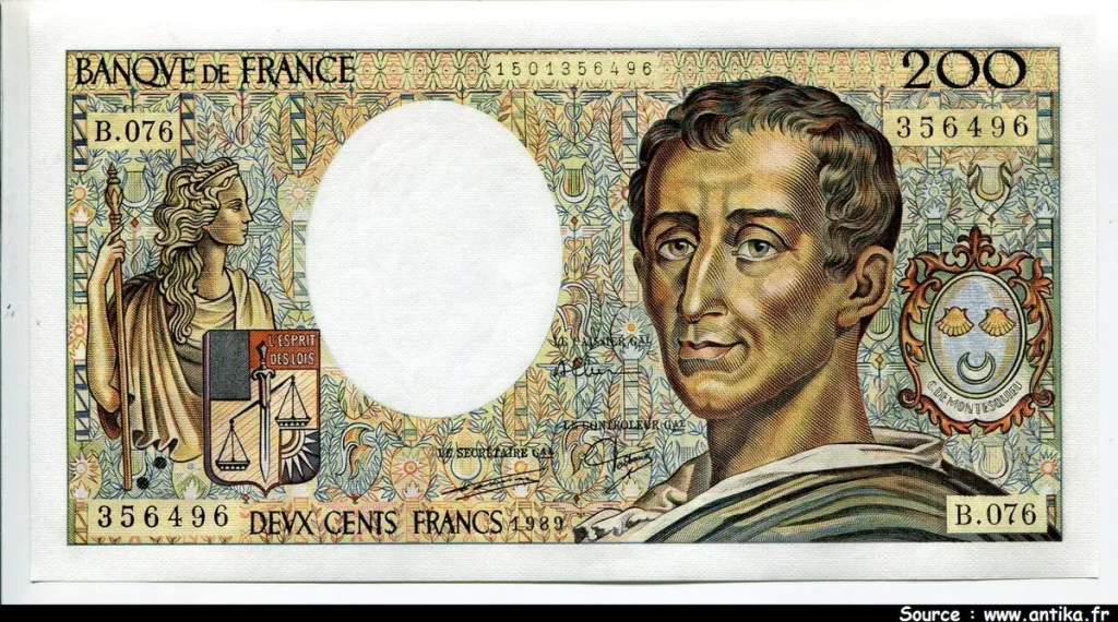 200 FRANCS MONTESQUIEU -Type 1981