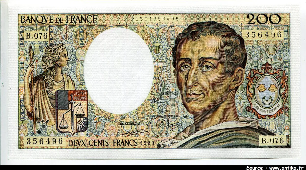 200 FRANCS MONTESQUIEU -Type 1981