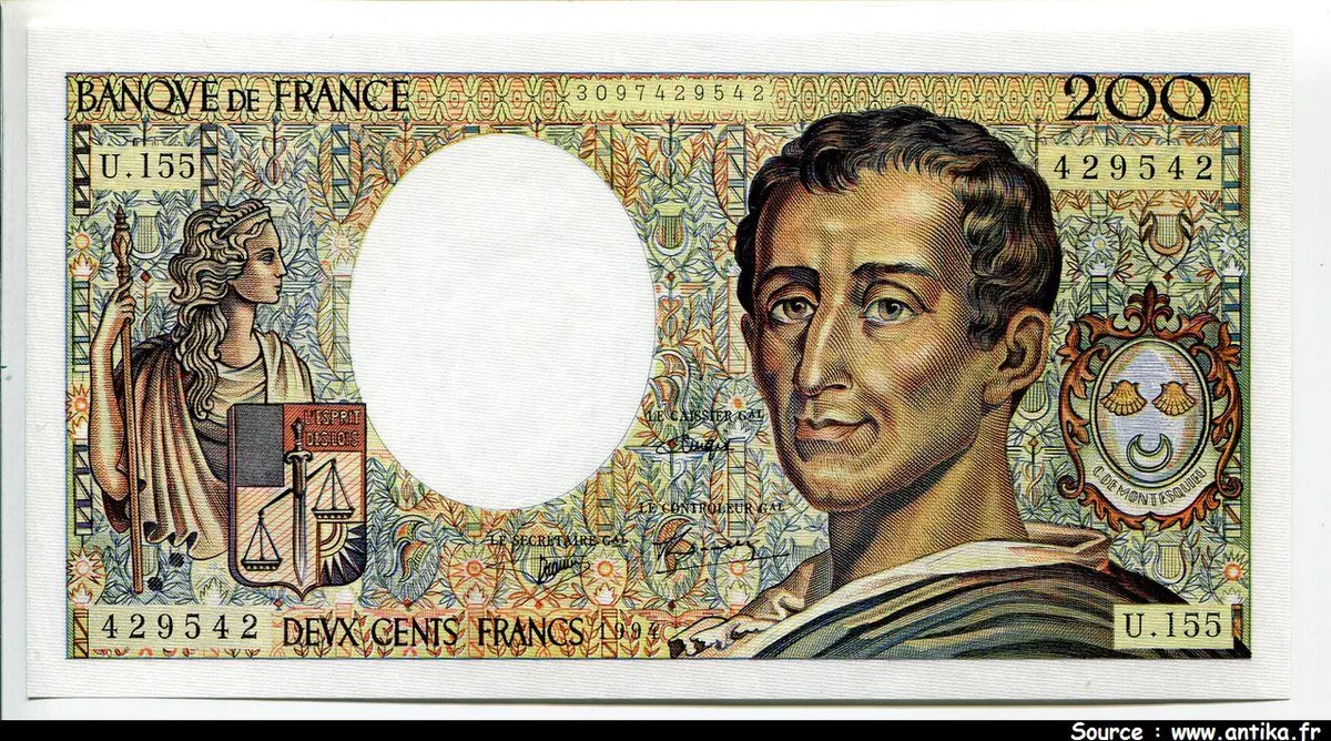 200 FRANCS MONTESQUIEU - Type 1981 modifié