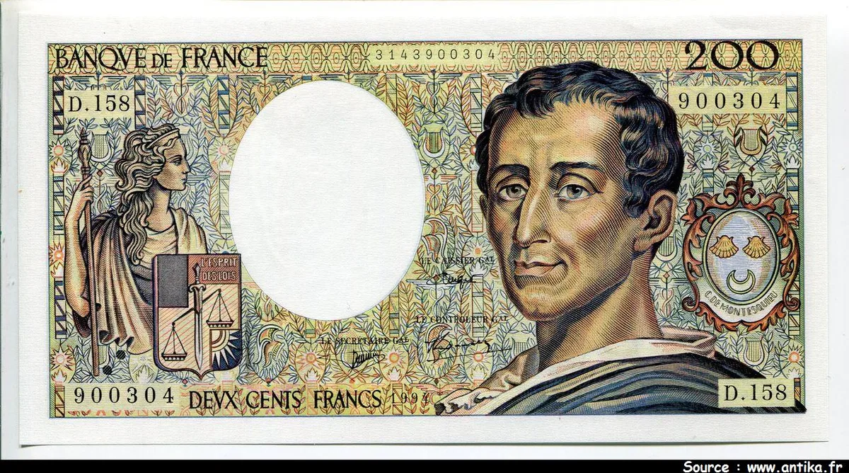 200 FRANCS MONTESQUIEU - Type 1981 modifié