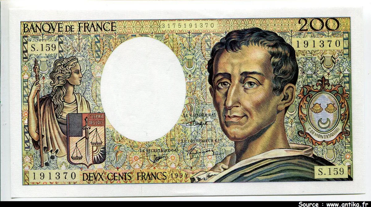 200 FRANCS MONTESQUIEU - Type 1981 modifié
