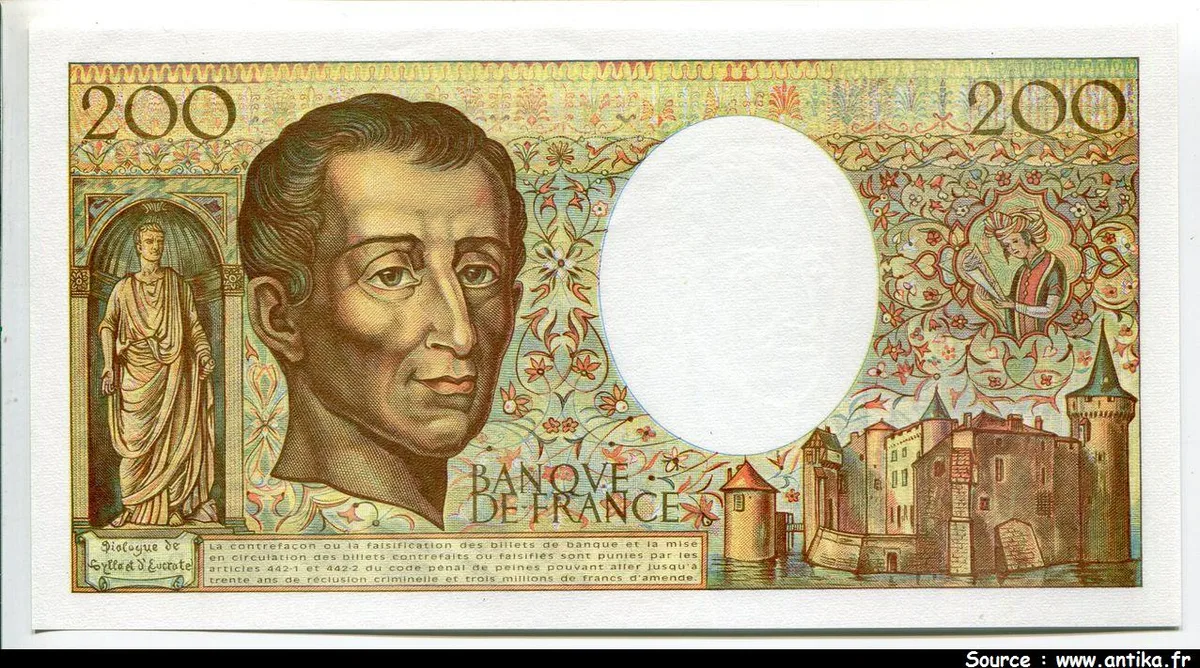 200 FRANCS MONTESQUIEU - Type 1981 modifié