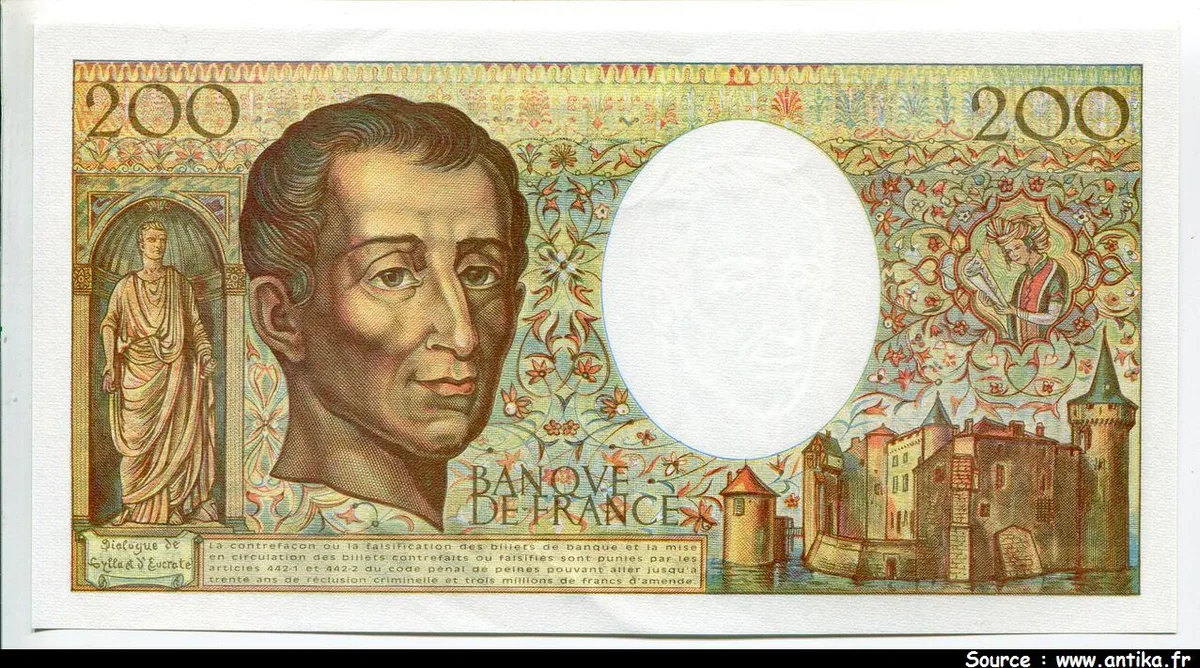 200 FRANCS MONTESQUIEU - Type 1981 modifié
