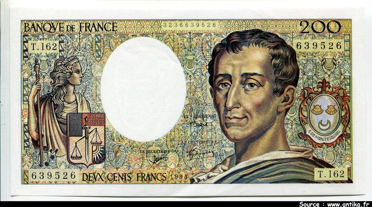 200 FRANCS MONTESQUIEU - Type 1981 modifié