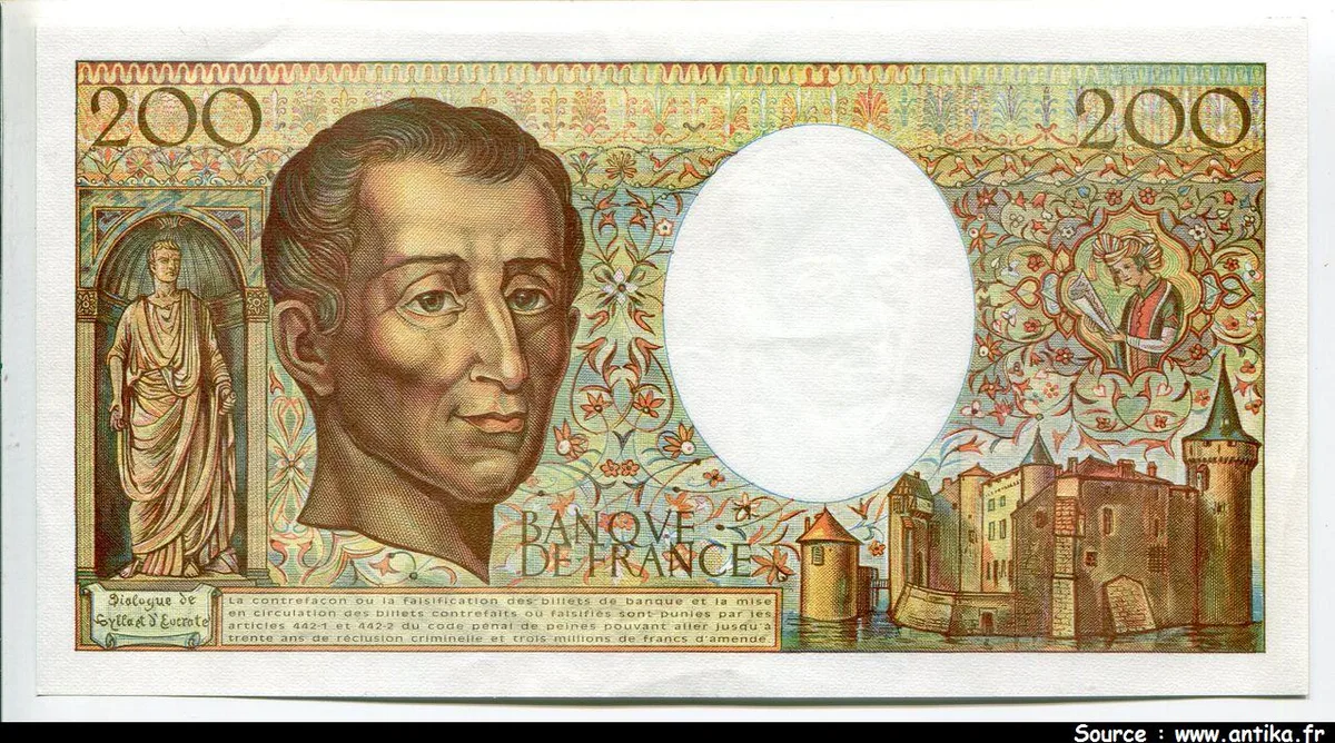 200 FRANCS MONTESQUIEU - Type 1981 modifié