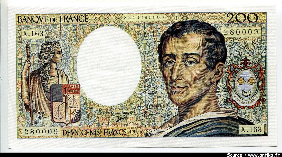 200 FRANCS MONTESQUIEU - Type 1981 modifié