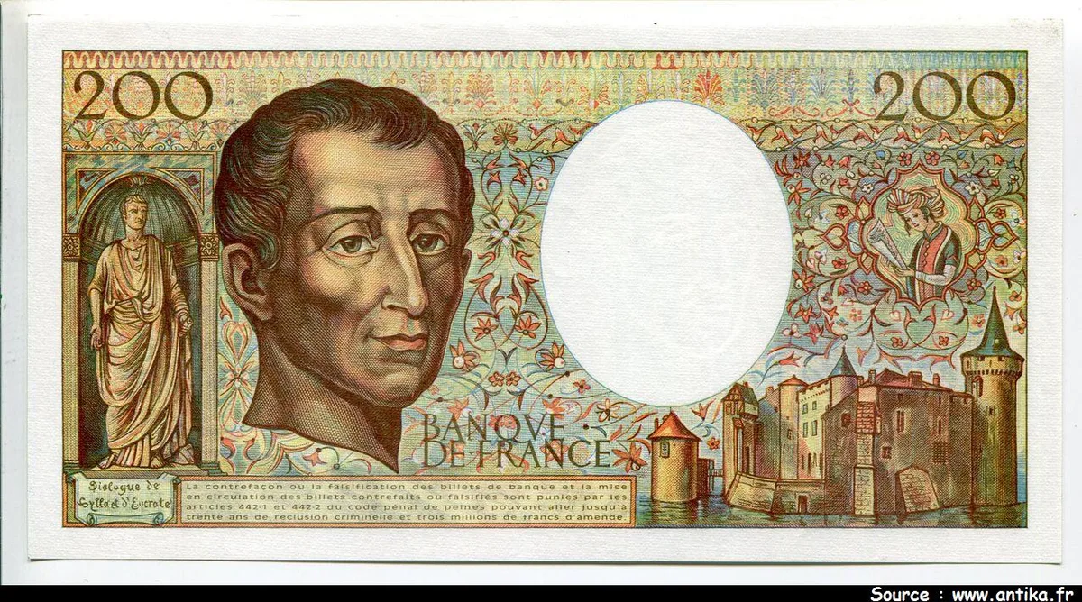 200 FRANCS MONTESQUIEU - Type 1981 modifié