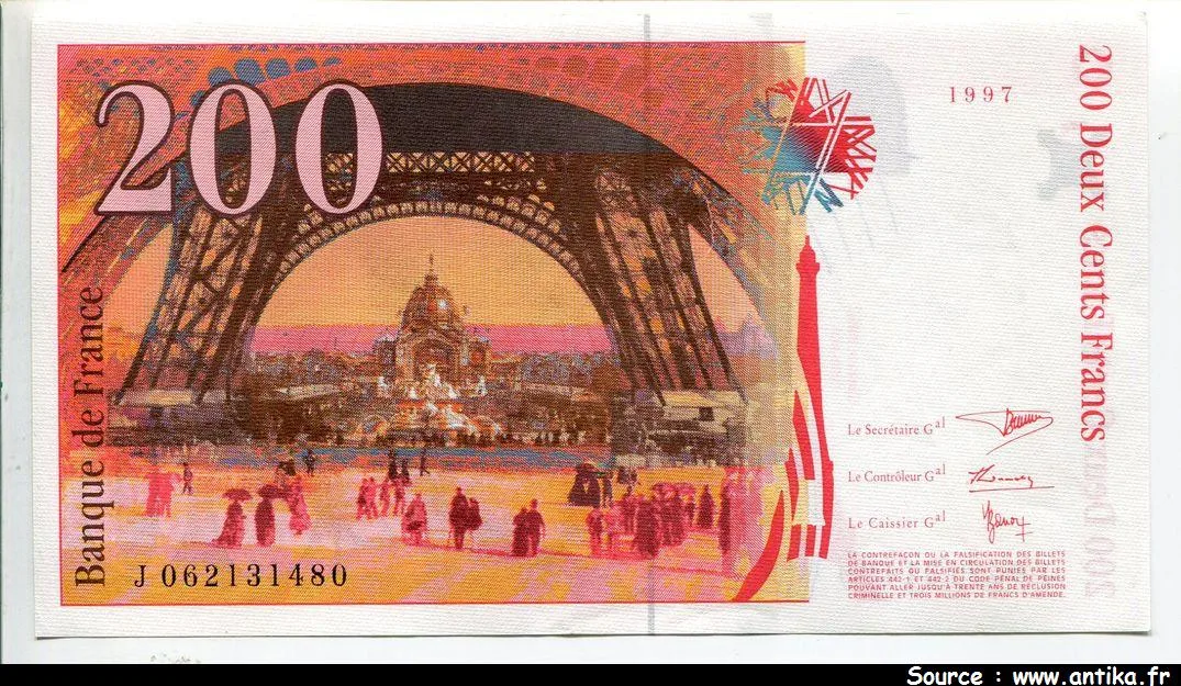 200 FRANCS EIFFEL - Type 1995