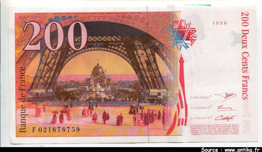 200 FRANCS EIFFEL - Type 1995
