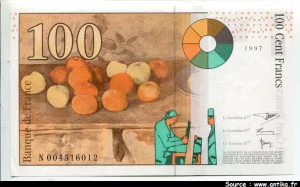 100 FRANCS CEZANNE -Type 1997