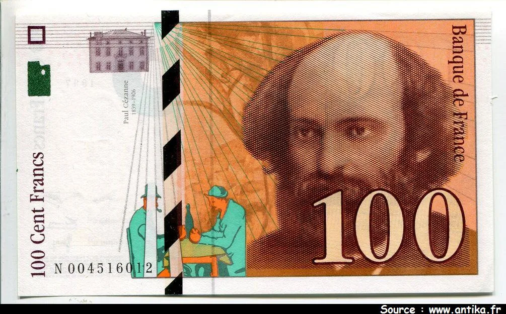 100 FRANCS CEZANNE -Type 1997
