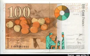 100 FRANCS CEZANNE -Type 1997